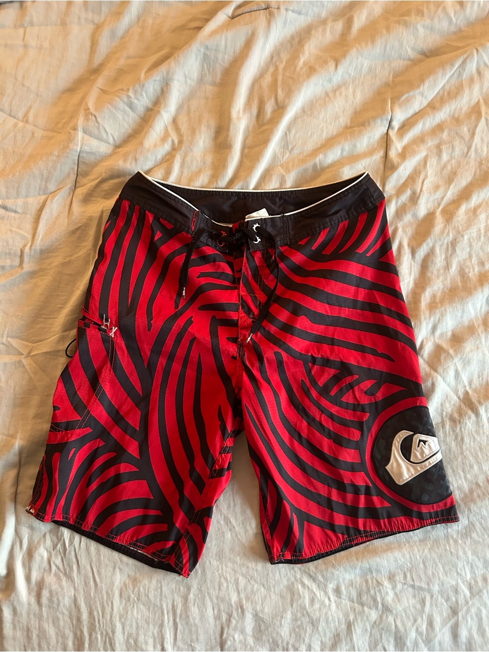 Vintage 90s Quiksilver Andy Irons Style AOP Board Shorts Size 32 Y2K Surf